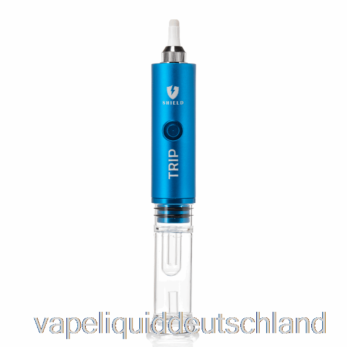 Shield Trip Tragbares Verdampferset, Blaue Vape-Flüssigkeit